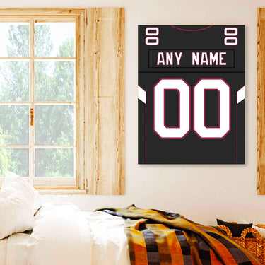Arizona Jersey Custom Canvas Print Wall Art for Boy Girl Men Women Football Personalized Canvas Art